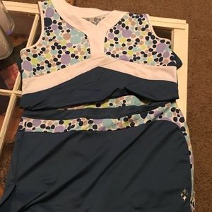 Tennis/Running marching Shirt and Skort.